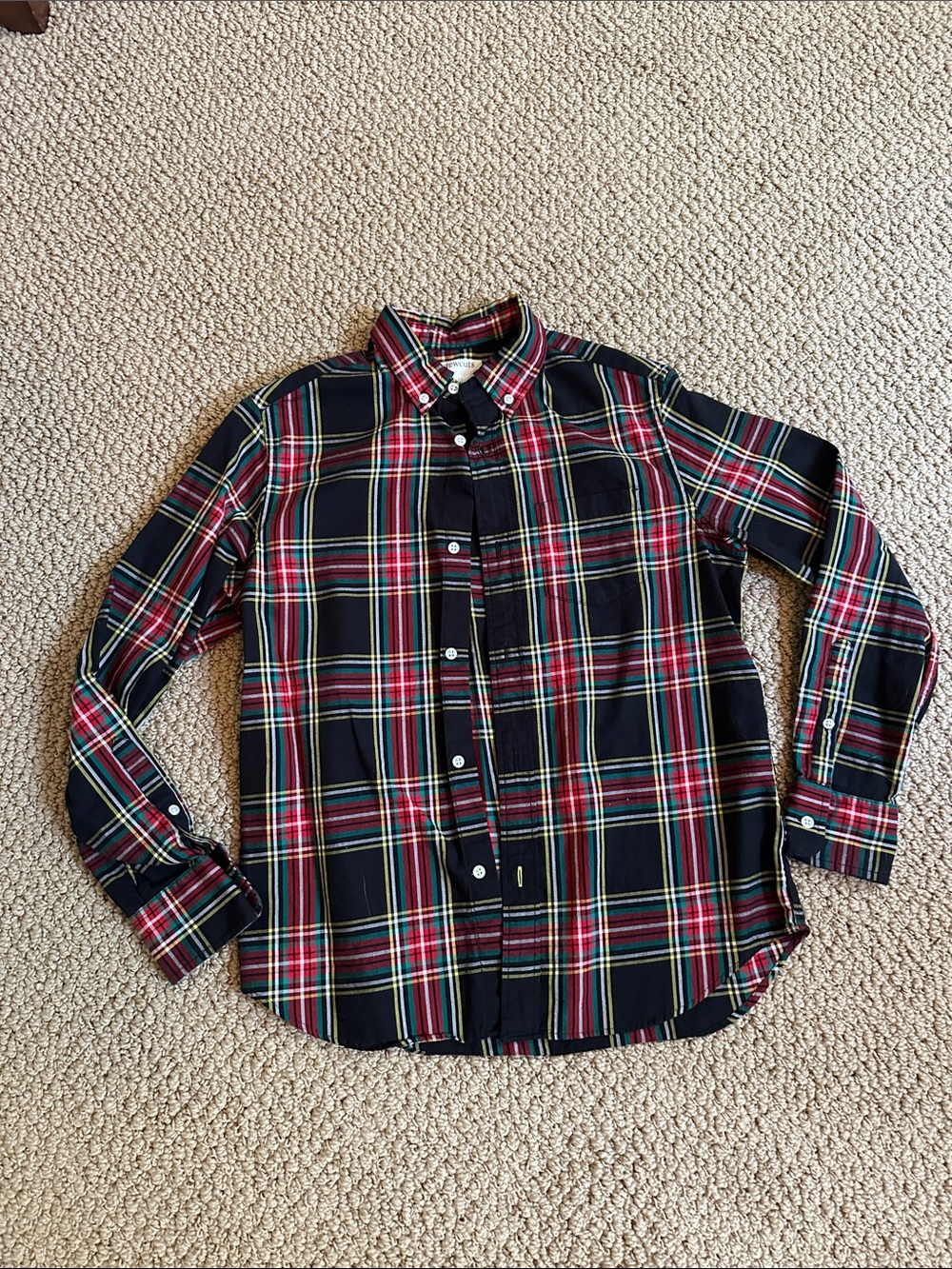 Crew cuts cotton button up